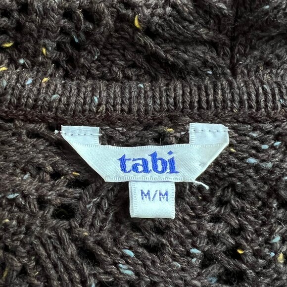 Vintage Wool Blend Cardigan Sweater Open Knit Cottagecore Rustic Cozy Romantic - Picture 7 of 9